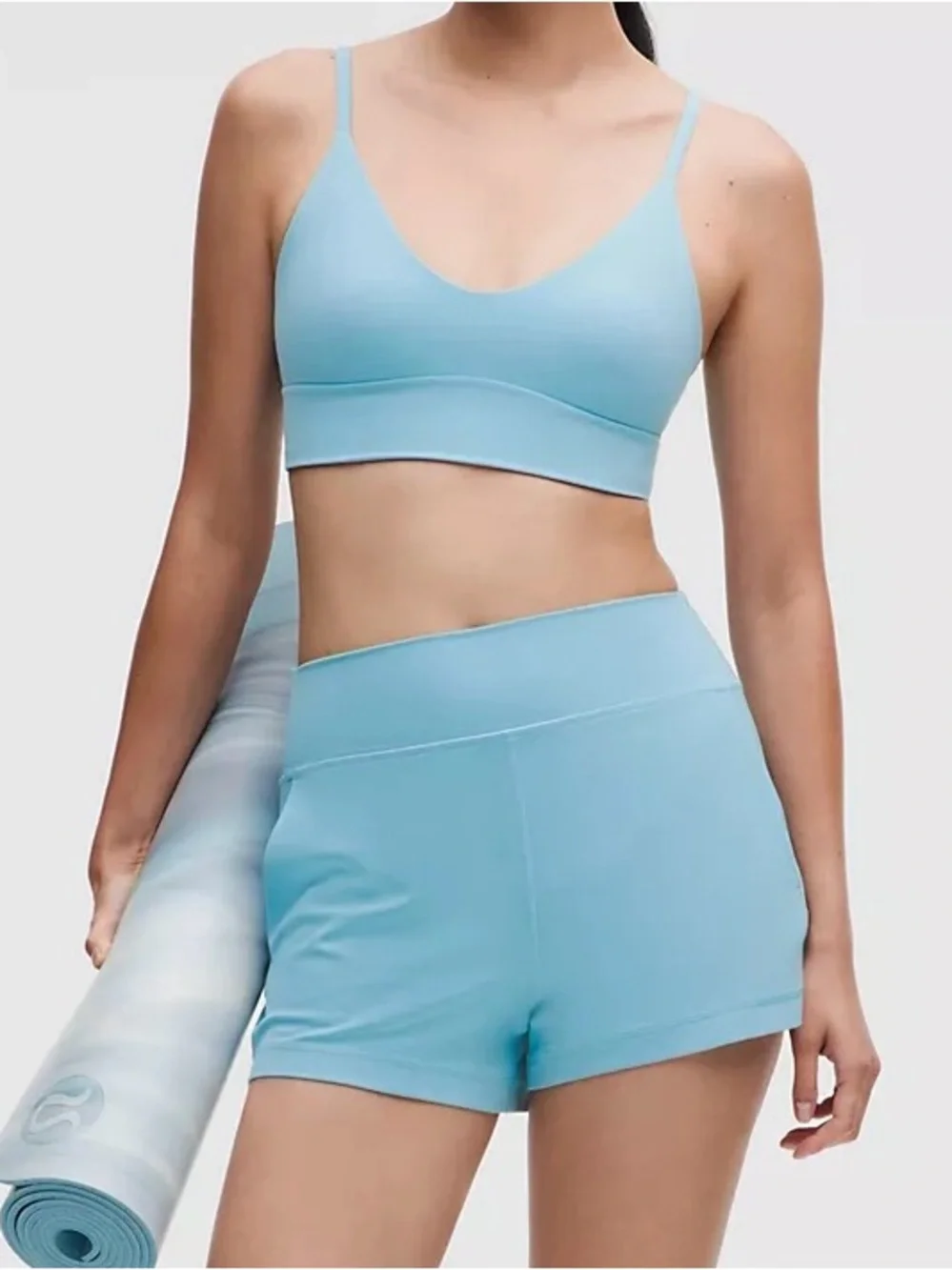NWT Lululemon Focuser Scoop-Neck Bra Nulu Light Support, A/B Cup- Seafoam
